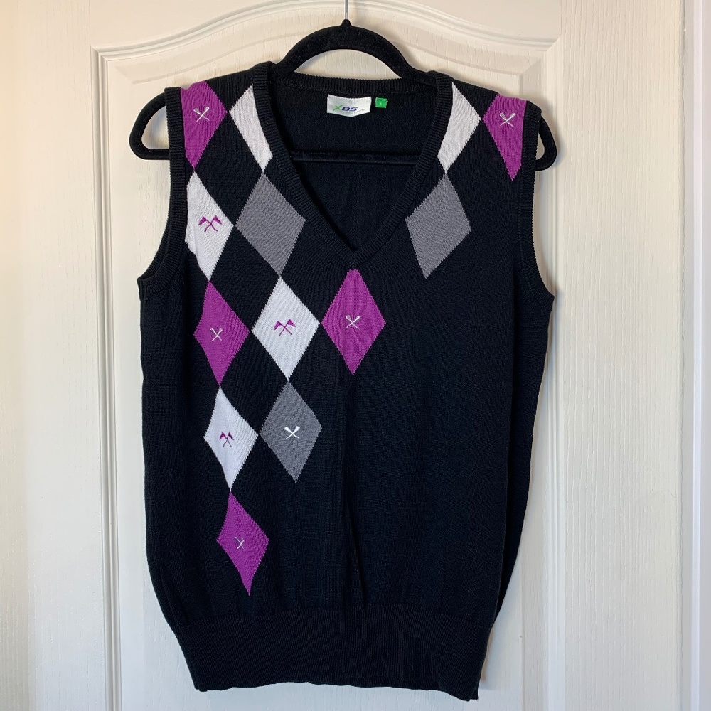 Pull sans manches argyle‎ XDS by Daily Sports – Style preppy & golf chic